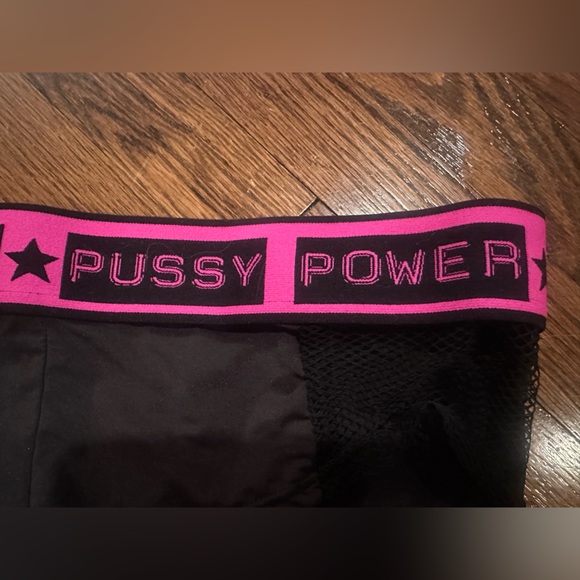 Fantasy pole dance Fetish Rave Festival Fishnet hot shorts and crop top. NWT S - Picture 8 of 8